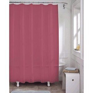 Dark Burgundy Soft Vinyl Shower Curtain Liner Magnetic Mildew Resistant 72x72 Sz